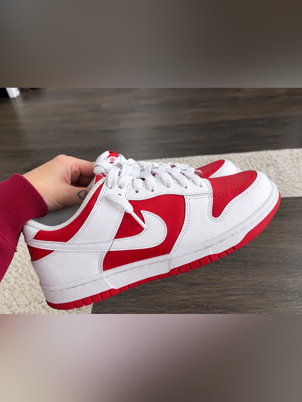 Championship Red Nike Dunk Low